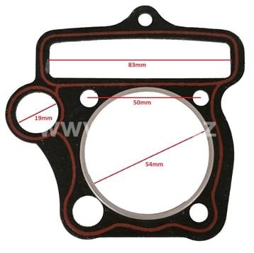 Těsnění pod hlavu 110cc, 125cc píst 54