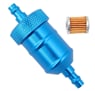 Palivový filtr CNC modrá pro průměr hadičky 6-8 mm