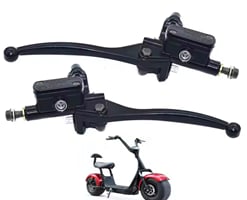 Brzdové páčky s pumpou chopper, citycoco - sada