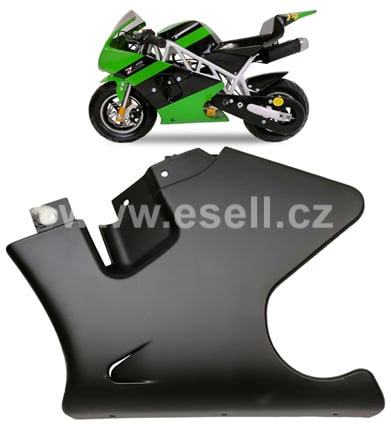 Levý boční plast minibike PS 50 černá matná