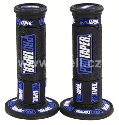 Gripy pitbike černá/modrá