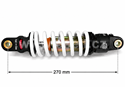 Zadní tlumič pro pitbike DNM MK-AR 270 mm, 350 LBS