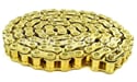 Řetěz 420 délka cca 136 cm (108 článků) zlatý