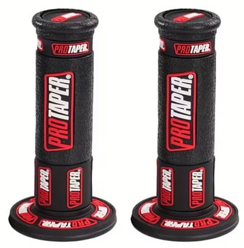 Gripy pitbike černá/červená