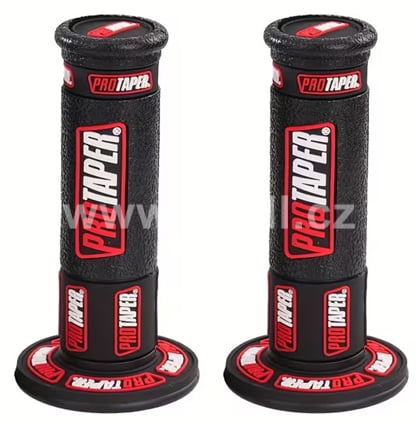 Gripy pitbike černá/červená