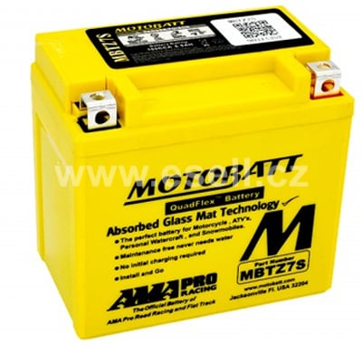 Baterie MOTOBATT MBTZ7S, 12V, 6,5Ah, 100A
