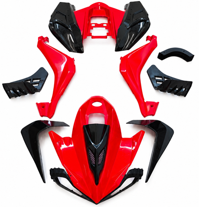 Kompletní kapotáž Speedy, Monster, Speedbird, Panthera 110cc, 125cc červená