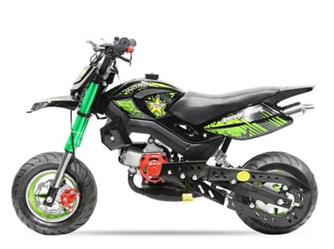 Nitro minimotard Hobbit 49cc zelená