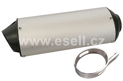 Koncovka výfuku Pitbike typ4 stříbrná