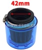 Sportovní vzduchový filtr 42mm s krytem - modrá