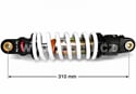Zadní tlumič pro pitbike DNM MK-AR 310 mm, 1000 LBS