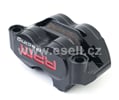 Brzdový třmen 4 pístkový CNC 82 mm červená