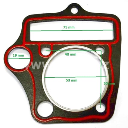 Těsnění pod hlavu 110cc, 125cc píst 52