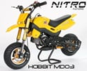 Nitro minimotard Hobbit 49cc žlutá